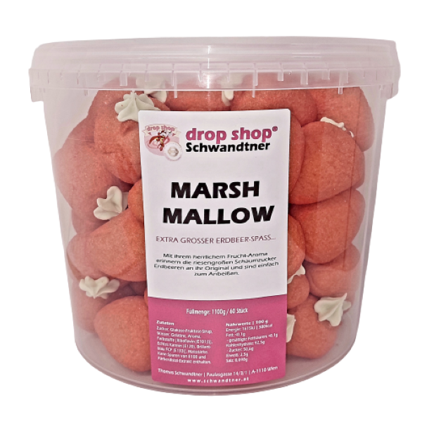 Marshmallow Riesen Erdbeeren - 1100g - Dropshop Schwandtner